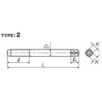 彌満和製作所 超硬スパイラルタップ(メートルねじ) N-CT-SPP3M6X1 1本（直送品）