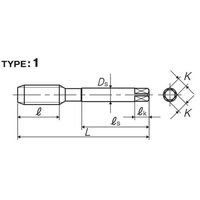 彌満和製作所 自転車ねじ用ハンドタップ HTBC9/16-205P 1本（直送品）