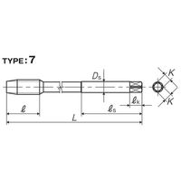 彌満和製作所 ZーPROシリーズ コーティングロングポイントタップ VUPO L150 P3 M14X1.5 1本（直送品）