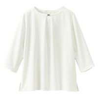 七分袖ブラウス 5号 ホワイト GBLL-2367-A9 1着 サーヴォ（直送品）