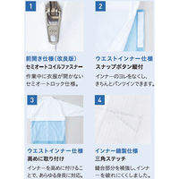 男女兼用長袖ジャンパー M アイスブルー BL314-B 1着 サーヴォ（直送品）