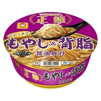 東洋水産 マルちゃん正麺 カップ もやし＆背脂 醤油豚骨 1セット（3個）