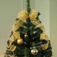 ストア・エキスプレス ウッドポットツリーセット ゴールド 高さ210×幅120cm【クリスマスツリー】 8162-2162 1セット（直送品）