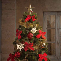 ストア・エキスプレス スタンダードツリーセット レッド 高さ210×幅86cm【クリスマスツリー】 8162-2198 1セット（直送品）