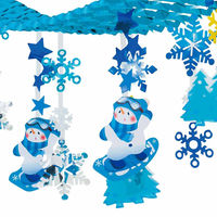 ストア・エキスプレス ひんやり雪遊びプリーツハンガー【天井飾り】 8798-68 1枚 38-116-3-1（直送品）