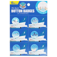 池田工業社 ブルーインパルス缶バッジセット 9280010 1セット(2個)（直送品）