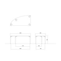 【軒先渡し】ニシキ工業 ミーティングテーブル 幅1800×奥行900×高さ700mm ダークウッド AGK-B1890QL-DW 1台（直送品）