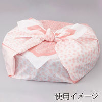 ノーブランド 結べる紙ふろしき 900角 20枚入 紅梅 004717123 1セット(20枚入×15袋 合計300枚)（直送品）