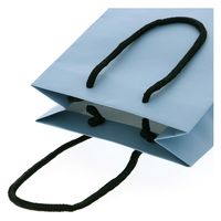 ＨＥＩＫＯ 手提げ紙袋　ブライトバッグ Ｔー３ アースブルー（マットタイプ） 006143145 1セット(10枚入×5袋 合計50枚)（直送品）