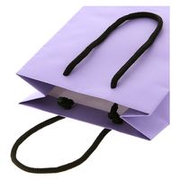 ＨＥＩＫＯ 手提げ紙袋　ブライトバッグ Ｔー３ パステルパープル（マットタイプ） 006143147 1セット(10枚入×5袋 合計50枚)（直送品）