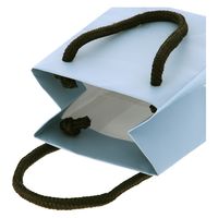 ＨＥＩＫＯ 手提げ紙袋　ブライトバッグ Ｔー５ アースブルー（マットタイプ） 006143345 1セット(10枚入×5袋 合計50枚)（直送品）