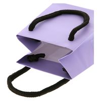 ＨＥＩＫＯ 手提げ紙袋　ブライトバッグ Ｔー５ パステルパープル（マットタイプ） 006143347 1セット(10枚入×5袋 合計50枚)（直送品）