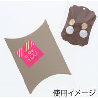 ＨＥＩＫＯ ギフトボックス　ピロー型 ＡＸー２ ウォームグレー 006900004 1セット(10枚入×10袋 合計100枚)（直送品）