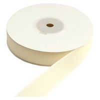 VELCRO ベルクロ面ファスナー 縫い付けタイプ 巾25mm 徳用5m巻 B(ループ) 1204クリーム（直送品）