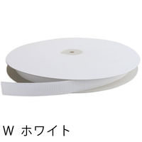 日本紐釦貿易 日本紐釦 ベルクロ 面ファスナー A[オス] 20mm巾×25m巻 白 F11-BER20-25A-W 1巻