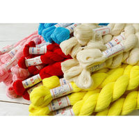 日本紐釦貿易 和洋裁用しつけ糸 仮止め糸 #30/3 15g×10カセ(150g分)ブルー F2-47BU（直送品）