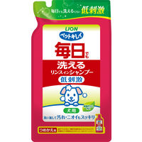 ペットキレイ 毎日でも洗えるリンスインシャンプー愛犬用 国産 詰め替え 3個 ライオンペット