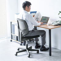 サンワサプライ 高耐荷重オフィスチェア ブラック SNC-T163BK 1脚（直送品）