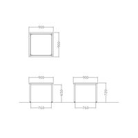 【軒先渡し】ニシキ工業 ミーティングテーブル 幅900×奥行900×高さ720mm オフホワイト AEK-S0909-OW 1台（直送品）