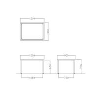 【軒先渡し】ニシキ工業 ミーティングテーブル 幅1200×奥行900×高さ720mm ウォールナット AEK-S1290-WN 1台（直送品）