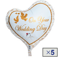 IBSハート.ウェディング ダブス＆リングス 0201213403 1セット（5枚入） 宝興産（直送品）