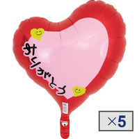 IBSハート. ありがとう レッド 0201213407 1セット（5枚入） 宝興産（直送品）