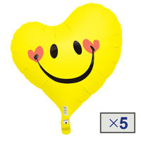 IBSハート.ラブリースマイル イエロー 0201213408 1セット（5枚入） 宝興産（直送品）