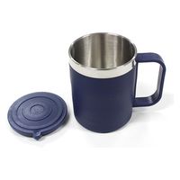 エコー金属 ふた付マグカップ(シックカラー) 0399-693 1箱(12個入)（直送品）