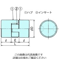 椿本チエイン ジョーフレックスカップリング Lシリーズ L070FーH 1セット(3個)（直送品）