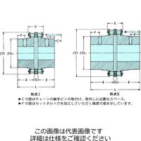 椿本チエイン ローラチェーンカップリング(下穴品/本体のみ) CR3812H 1セット(2個)（直送品）