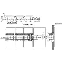椿本チエイン スナップトップチェーン TN形 TN826P 1セット(13個)（直送品）