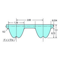 椿本チエイン PXベルト P2M形 BG600P2M6ー530 1セット(5個)（直送品）