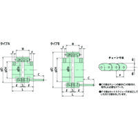 椿本チエイン ナイロンチェーンカップリング CN312 1個（直送品）