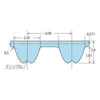 椿本チエイン ウルトラPXベルト UP5M形 BG345UP5M10ーHC 1セット(2個)（直送品）