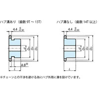 椿本チエイン RS35 スプロケット 1Bタイプ RS35ー1B54TQ 1個（直送品）