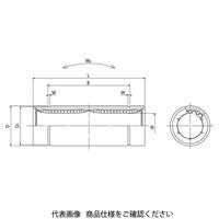 日本ベアリング スライドブッシュ SMーW形(ダブル形) SMS10W 1個（直送品）