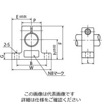 日本ベアリング シャフトサポータ SHーA形 SH13A 1セット(2個)（直送品）