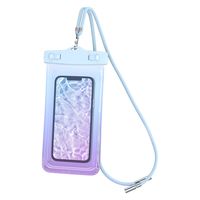 MOTTERU IP68取得で安心 グラデーション サンセットブルーのスマホ用防塵・防水ケース MOT-WPCGD-BL 1個