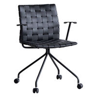 【軒先渡し】関家具 クラッシュプロジェクト yuu ハーパーデスクチェア ブラック 329048 1脚（直送品）