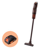 ファミリー・ライフ 充電式コードレスハイパワークリーナー 6点セット+予備バッテリー ブラウン 0423120 1個