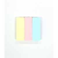 エコー金属 角丸ふせん紙 全面のり 25×75mm(パステルアソート)3P 1199-451 1個