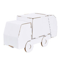 hacomo のりものシリーズ ゴミ収集車 ダンボール工作キット 4562201015048 1個
