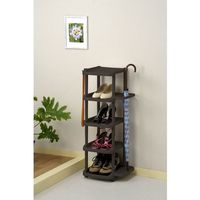 和泉化成 シューズラック5段 シングル BR 3101BR 1個