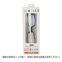 ハグ・オザワ 変なメガネ　老眼鏡　スクエア型　ブルー／ホワイト　+2.0 HM-1001/COL3/52/+2.0 1パック（直送品）