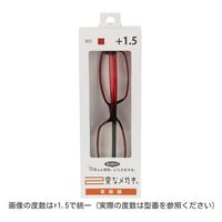 ハグ・オザワ 変なメガネ　老眼鏡　スクエア型　ブラック／レッド　+2.0 HM-1001/COL1/52/+2.0 1パック（直送品）