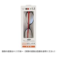 ハグ・オザワ 変なメガネ　老眼鏡　オーバル型　ブラック／レッドパール　+2.5 HM-1003/COL1/52/+2.5 1パック（直送品）