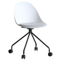 【軒先渡し】関家具 クラッシュプロジェクト yuu エッグ デスクチェア 肘無 ホワイト 316953 1脚（直送品）