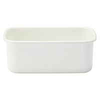 無印良品 ホーロー保存容器 深型 中 幅11.5×奥行19×高さ7cm+シール蓋 中 各1個セット 良品計画