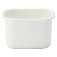 無印良品 ホーロー保存容器 深型 小 幅9.5×奥行11.5×高さ7cm+バルブ付き密閉蓋 小 パッキン付き各1個セット 良品計画