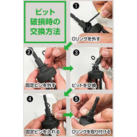 部品　根こそぎソケットＫＮＳー０２用ビットアダプター 03850 1個 土牛産業（直送品）